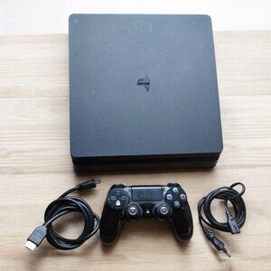 Sony Black PlayStation 4 Console with DualShock 4 Controller